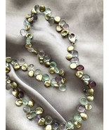 Vintage Honora Sterling Silver Agate &amp; Abalone Shell Necklace - $118.79