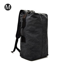 Large Man Travel Bag Mountaineering Backpack Male Luggage Canvas Bucket Shoulder - £69.64 GBP