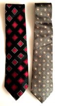 lot of 2 silk neckties Jos. A. Bank &amp; Allyn Saint George - £7.93 GBP