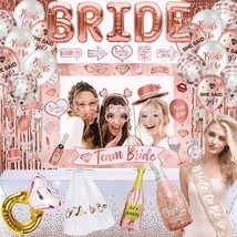 Bachelorette Party Decorations Supplies-Bridal Wedding Veil Rose Gold Bride To B - £26.73 GBP
