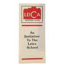 Leica | An Invitation To The Leica School | Brochure Pamphlet Ad - $8.99