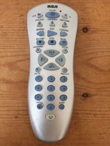OEM RCA Universal TV DVD VCR CBL Remote Control Model RCU410BL Silver - $13.99