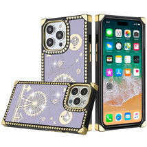 Passion Square Hearts Wind Mill Love Balloon Fun Case PURPLE For iPhone 11 - £6.74 GBP