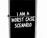 I Am Worse Case Scenario Rs1 Flip Top Dual Torch Lighter Wind Resistant - $16.78