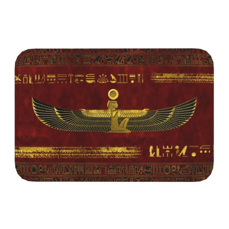 Golden Egyptian God Ornament Front Door Mat Indoor Waterproof Pharaoh Hi... - £12.62 GBP