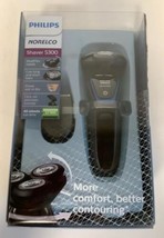 New Philips Norelco 5300 Wet/Dry Men's Face Electric Shaver BLACK/NAVY S5203/81 - $49.45