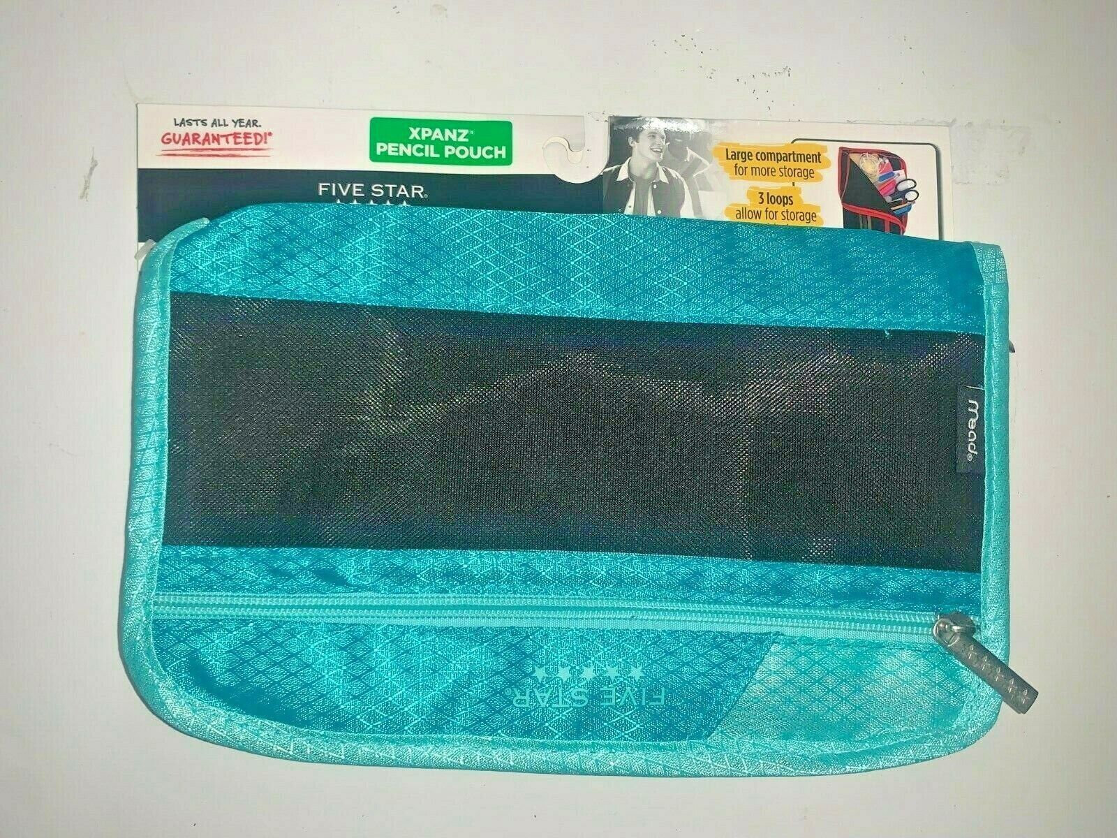 Mead Five Star Turquois XPANZ Pencil Pouch School Binder Storage Compart... - $6.99