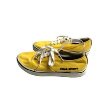 Polo Sport Womens Size 11 WA2224B Yellow Lace Tie Up Sneaker Shoes Vinta... - £23.67 GBP
