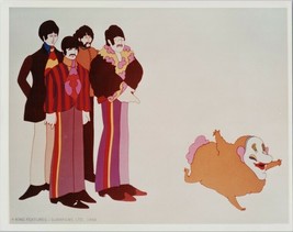 The Beatles 1970&#39;s produced 8x10 photo cartoon Beatles from Help - £7.59 GBP