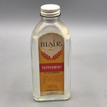 Vintage Blair Peppermint Flavor Glass Bottle Advertising Packaging Design - £27.36 GBP