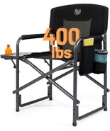 Timber Ridge Portable Aluminum Directors Chair With Side Table For Outdoor - $2,049.33 MXN