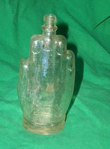 1931 Old Glass Bottle Gypsy Hand Cologne Perfume Depression Era Patent Heil Vtg - £241.35 GBP