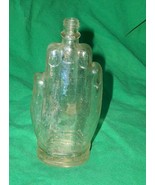 1931 OLD GLASS BOTTLE GYPSY HAND COLOGNE PERFUME DEPRESSION ERA PATENT H... - £237.83 GBP