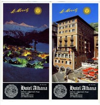 Hotel Albana Brochure St Moritz Switzerland 4 Star Rated - £13.96 GBP