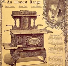 Household Wood Burning Cooking Range 1897 Advertisement Victorian XL DWII6 - £47.17 GBP