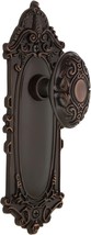 708069 Nostalgic Warehouse Victorian Plate w Knob, DOUBLE Dummy, Timeless Bronze - £95.88 GBP