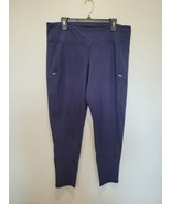 NWT Eileen Fisher  Organic Cotton Jersey Navy Blue Pull-on Skinny Pants XL - £37.46 GBP