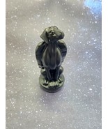 Black Obsidian Winged Angel Dog Pet Memorial, Pet Loss Gift, Gemstone Ca... - £29.56 GBP