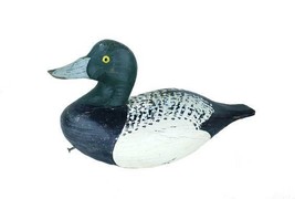 Scaup Duck Decoy Bird Made in USA Three Points Design Handmade Wood Carved - £62.29 GBP