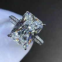 Modyle New Fashion Big Square Crystal Stone Women Wedding Bridal Ring Luxury Eng - £8.01 GBP