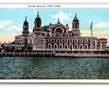 Ellis Island From the Water New York CIty NYC NY UNP WB Postcard N23 - $3.91