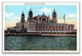 Ellis Island From the Water New York CIty NYC NY UNP WB Postcard N23 - £3.09 GBP