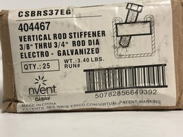 25 PK nVent CADDY CSBRS37EG – Electrogalvanized Strut Rod Stiffener (3/8... - $125.00