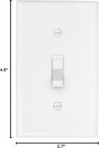 10-Pack Single-Gang Toggle Switch Wall Plate (Wall Switch Cover) in White - $10.96 CAD