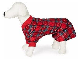 Plaid Pet Pajama One piece Family PJs Christmas Holidays Dog M New - $12.59