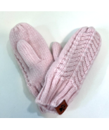 New Women&#39;s Winter Glove Light Pink Knit Mitten Cozy Lining Thick Warm S... - £7.57 GBP