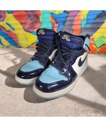 Nike WMNS Air Jordan 1 Retro High OG UNC Blue Chill White CD0461-401 Wom... - $108.59
