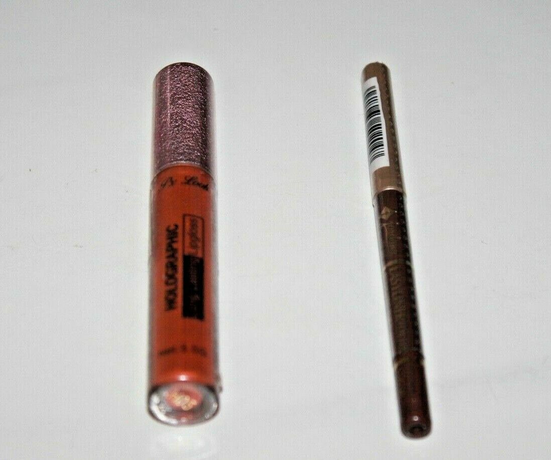 Holographic long Lasting lip Gloss + Jordana Eye Creamy Cocoa Lot Of 2 S... - $9.49