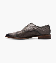 Stacy Adams Rodano Leather sole Lizard Cap Toe Oxford Shoes Gray 25527-020 image 5