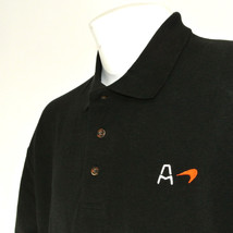 Arrow Mc Laren Indy Car Team Polo Shirt Black Indy Racing Size M Medium New - £20.31 GBP