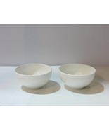 NEW Mikasa LATTICE Set of 2 Fruit Bowls Bone China White - $31.37 CAD