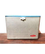 Vintage Mid-Century Cronstroms Cronco Aluminum Cooler Padded Lid Seat w/... - $197.99