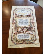 Collectible Dish Tea Towel Yorkshire Pudding Recipe by Lamont Made in th... - £6.29 GBP