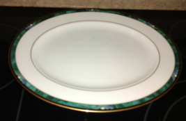 LENOX Kelly Debut Collection Green 13 1/4&quot; x 10 3/8&quot; Oval Serving Platter NEW - £56.05 GBP