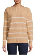 Time and Tru Woman&#39;s Striped Boatneck Long Sleeve Knit Sweater - Size: 2... - £7.60 GBP