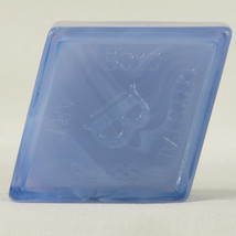 Boyd Crystal Art Glass Diamond B Logo Paperweight #2 Blue Chiffon, Blue Swirled  - £31.85 GBP