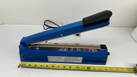 Plastic Film Sealer Manual Bags Heat Sealing Machine 12&quot; Blue PFS-300 - £23.31 GBP