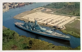 USS North Carolina Battleship Ship Cape Fear Wilmington NC UNP Postcard c1960s - £4.72 GBP