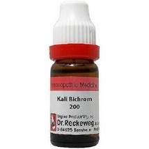 Dr. Reckeweg Kali Bichromicum 200 CH (11ml) PURE QUALITY FREE SHIPPING W... - $12.08