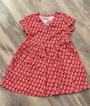 Diane Von Furstenburg x Target Pink Geometric Wrap Dress Size XS 4/5  Girl DVF - £15.21 GBP