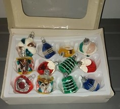 Lot of 12 Vintage Miniature Glass Christmas Ornaments ~ Czech Republic ~ 1.5&quot; - £39.09 GBP