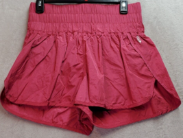 Free People Movement Shorts Women Medium Magenta Underwired Pentie Elastic Waist - £16.11 GBP