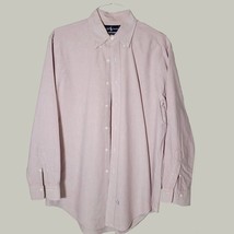 Ralph Lauren Button Down Shirt Mens 16-33 Purple Pony Logo Long Sleeve - £11.71 GBP