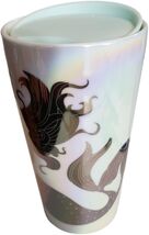 Starbucks Winter 2021 Ceramic Tumbler Pearl White Iridescent Siren Merma... - $29.99