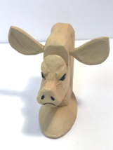 Peepers Carved Wood Pig Unisex Reading Eye Glass Holder Stand - $14.99