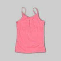 Girls Camisole Hanes Pink Tank Top Shelf Bra Sleeveless Tagless Shirt-sz 4/5 - £3.57 GBP